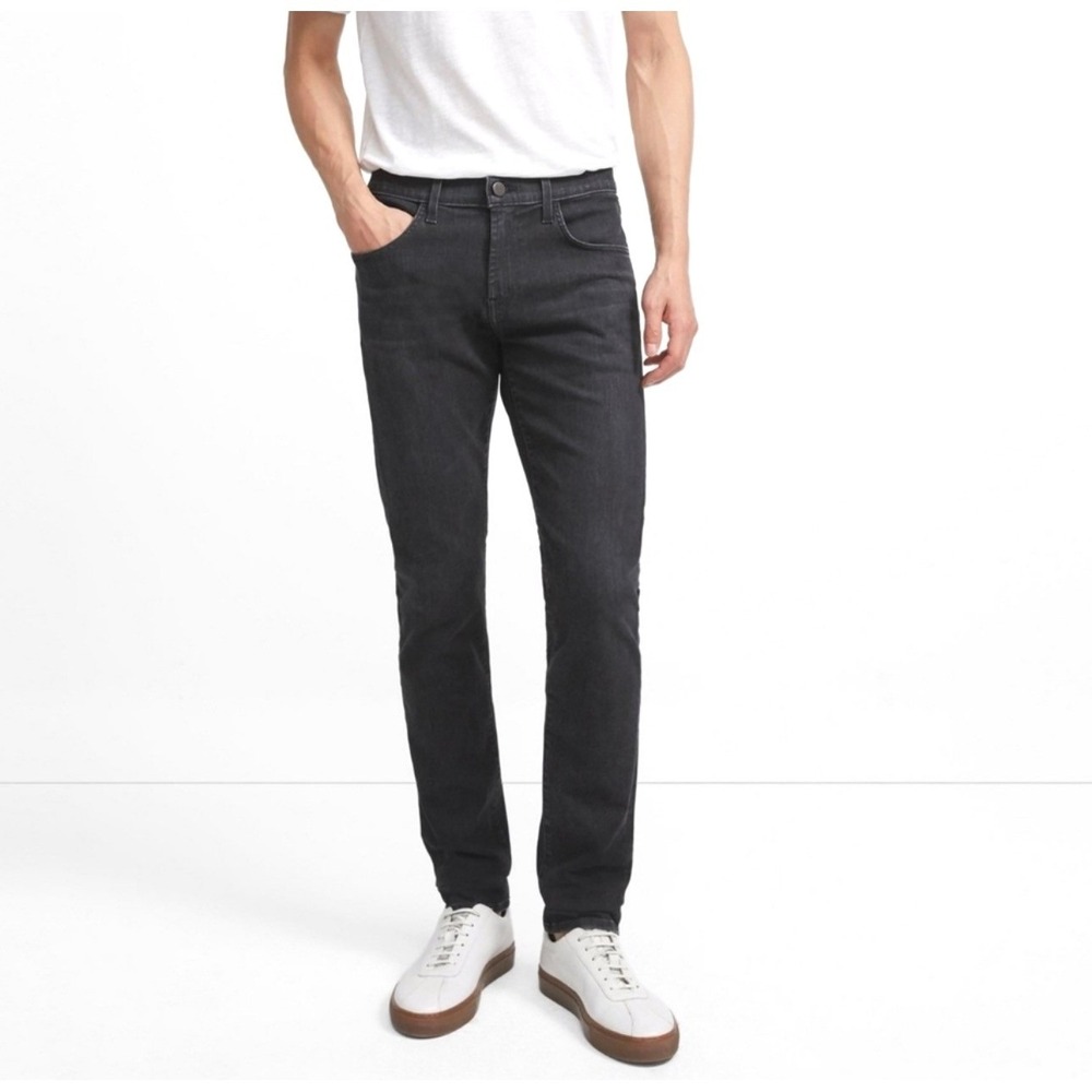 J Brand Tyler Slim Fit Jeans 31 x 34 Long Bleeting‎ Faded Black Gray 31 Stretch
